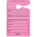 Tatco Parking Permit, Temporary, 3-1/2"Wx5-1/2"H, 50/PK, FLPK TCO21400